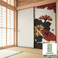 ふすまリメイクシート 消臭シールタイプ HANAFUDA 菊に盃  (約185cm×94cm) SSFC-HF-09