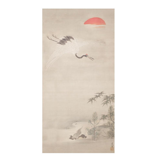 狩野周信 鶴亀松竹