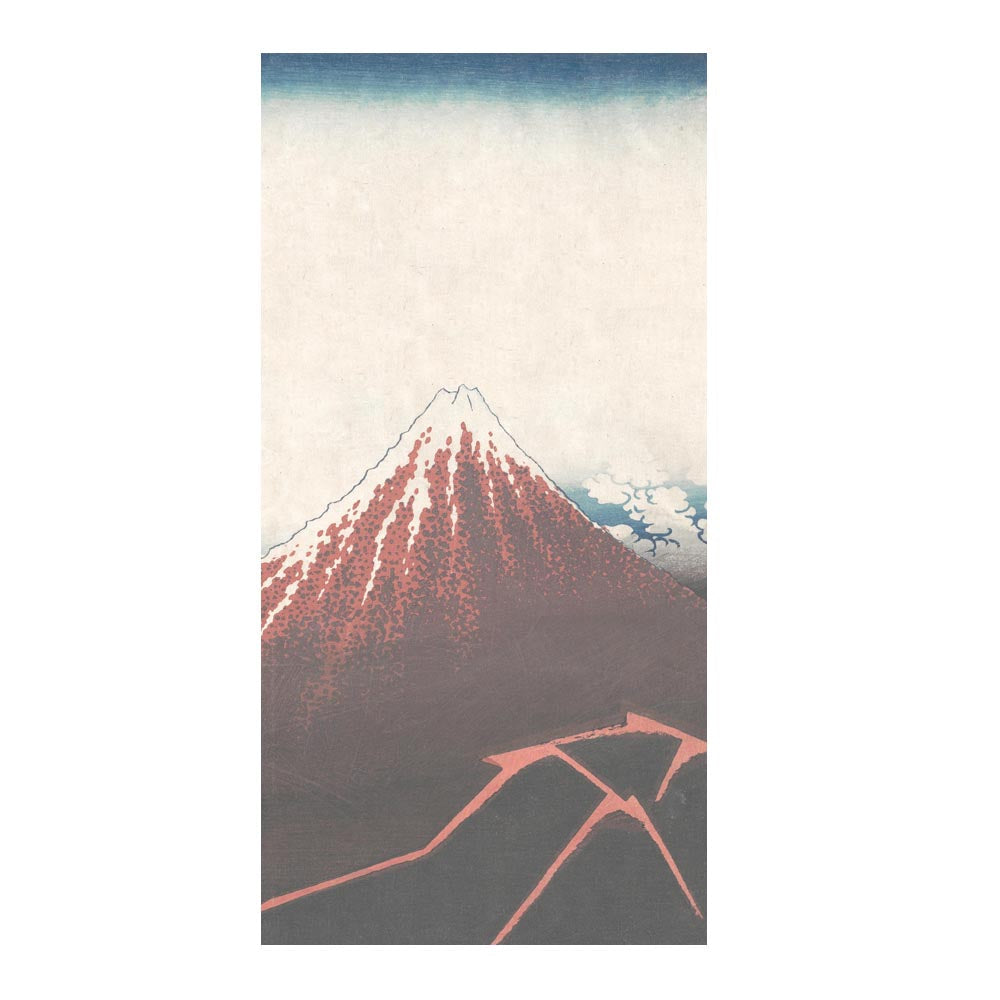 つながる2柄 葛飾北斎 三下の白雨 B