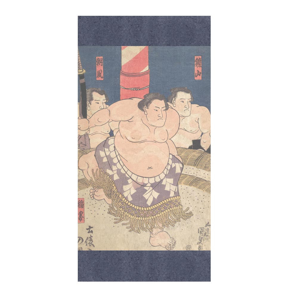 つながる2柄 歌川国貞 稲妻 雷五郎