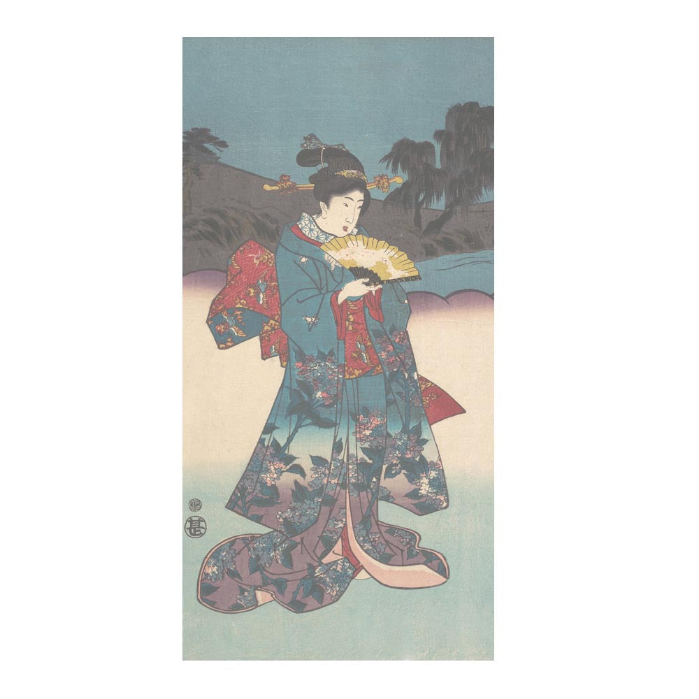 つながる2柄 歌川国貞 一陽斎豊国