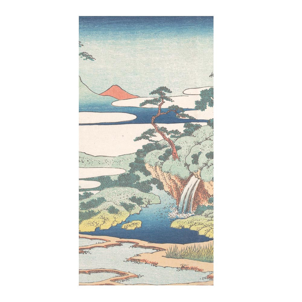 つながる2柄 葛飾北斎 城嶽霊泉 A