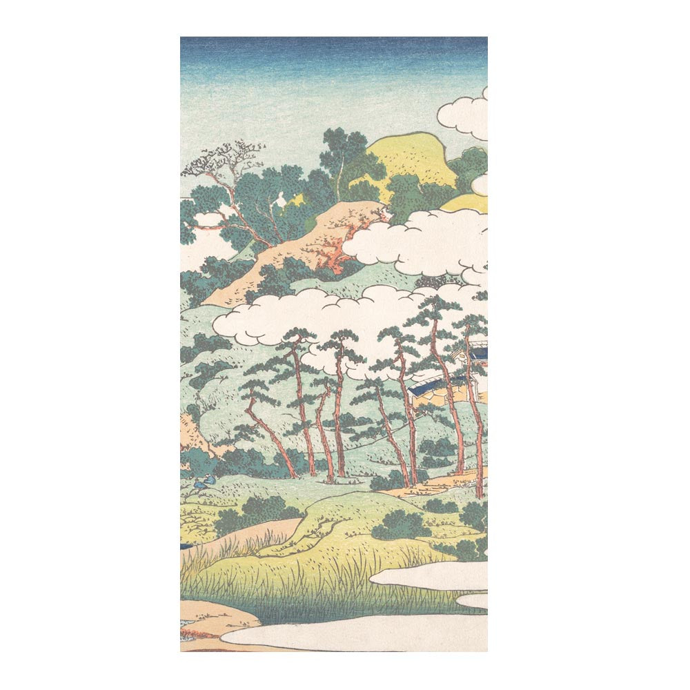 つながる2柄 葛飾北斎 城嶽霊泉 B