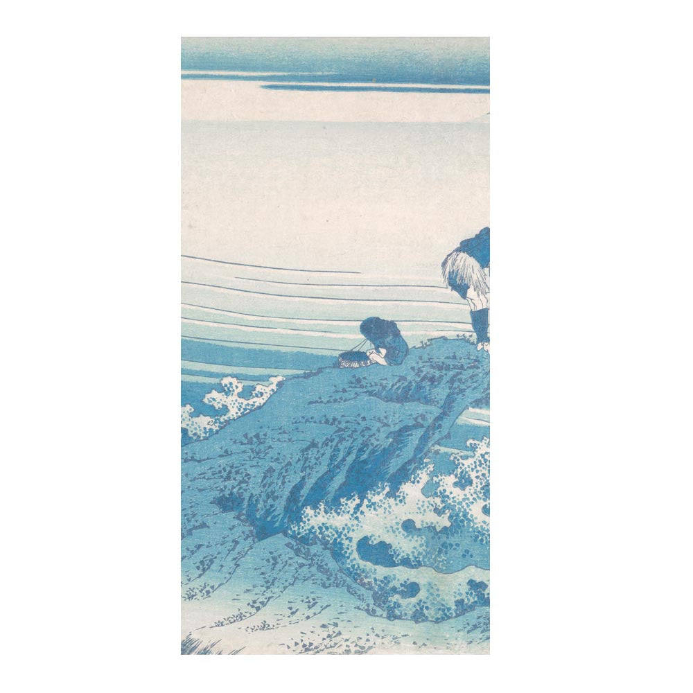 つながる2柄 葛飾北斎 甲州石班沢 A