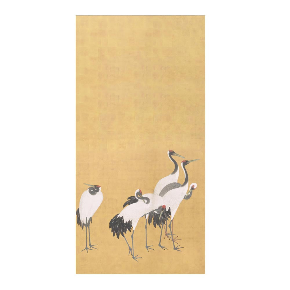 つながる2柄 円山応挙 群鶴図屏風 A