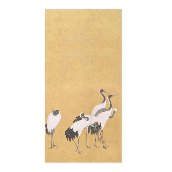 つながる2柄 円山応挙 群鶴図屏風 A