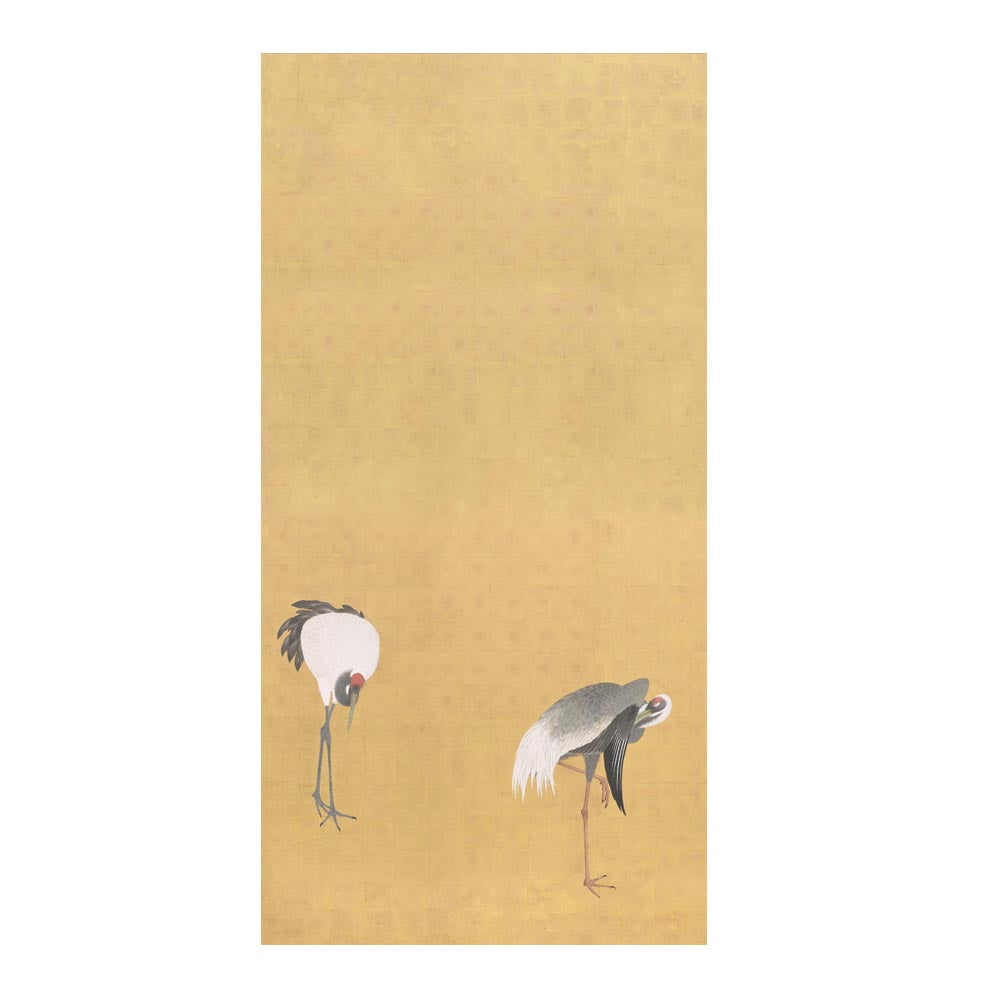 つながる2柄 円山応挙 群鶴図屏風 B