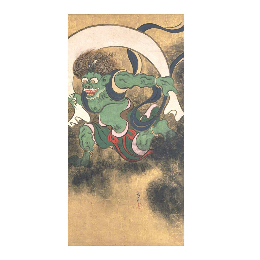 つながる4柄 尾形光琳 風神雷神図屏風 D