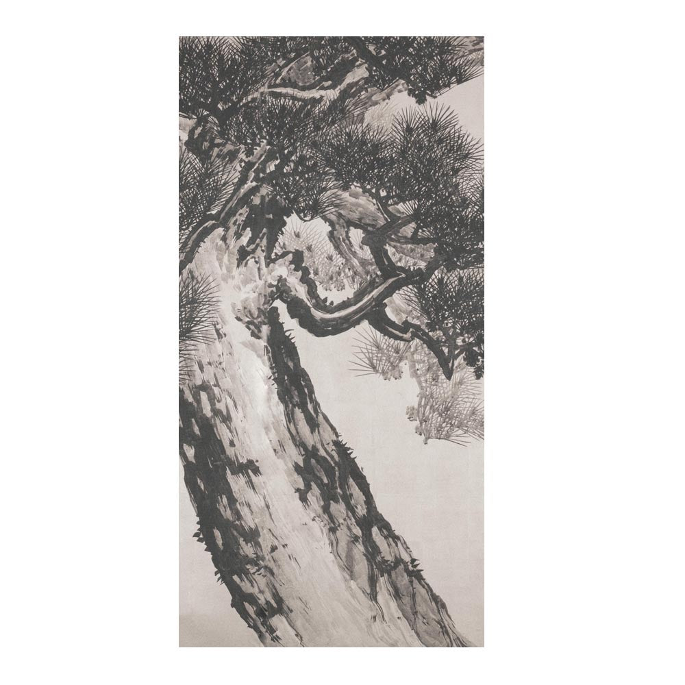 つながる4柄 鈴木松年 老松図屏風 B