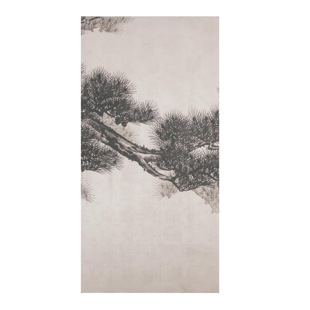 つながる4柄 鈴木松年 老松図屏風 C