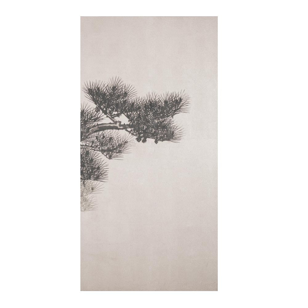 つながる4柄 鈴木松年 老松図屏風 D