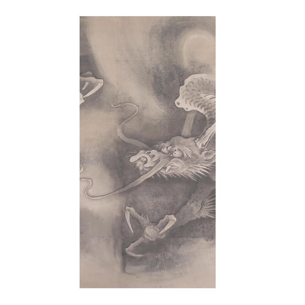 つながる4柄 曽我直庵 龍虎図屏風 龍 C