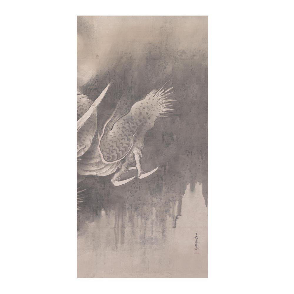 つながる4柄 曽我直庵 龍虎図屏風 龍 D