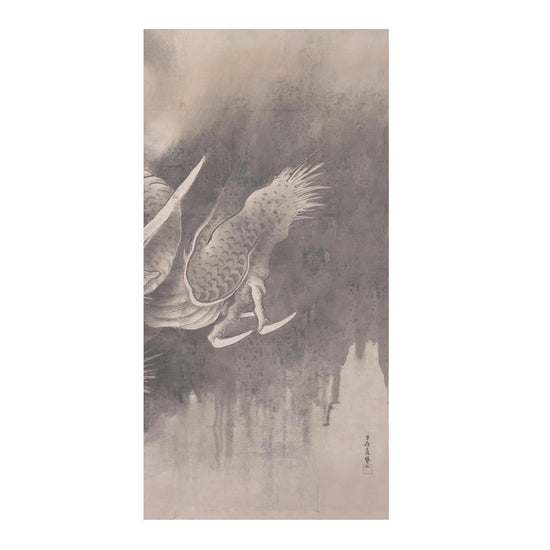 つながる4柄 曽我直庵 龍虎図屏風 龍 D