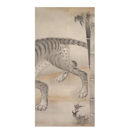 つながる4柄 曽我直庵 龍虎図屏風 虎 D