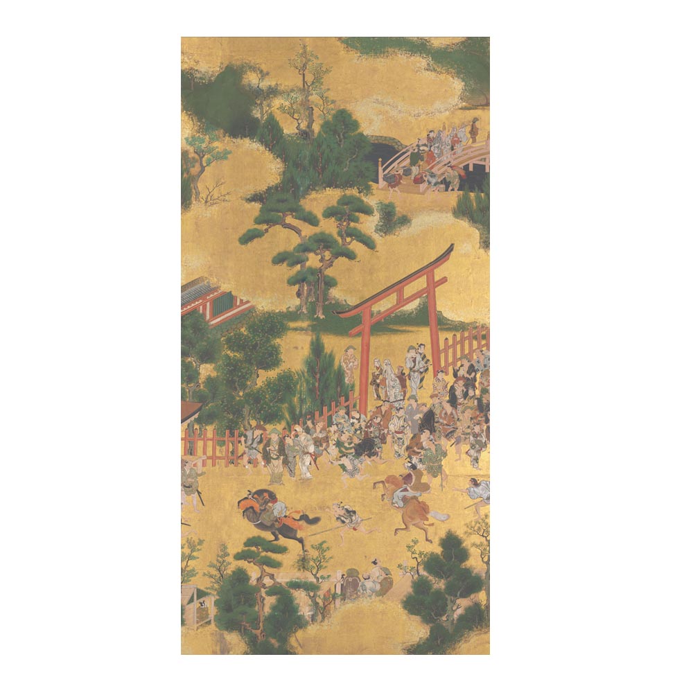 つながる4柄 伊勢物語 賀茂神社競馬 D