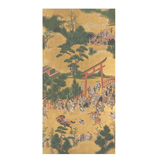 つながる4柄 伊勢物語 賀茂神社競馬 D