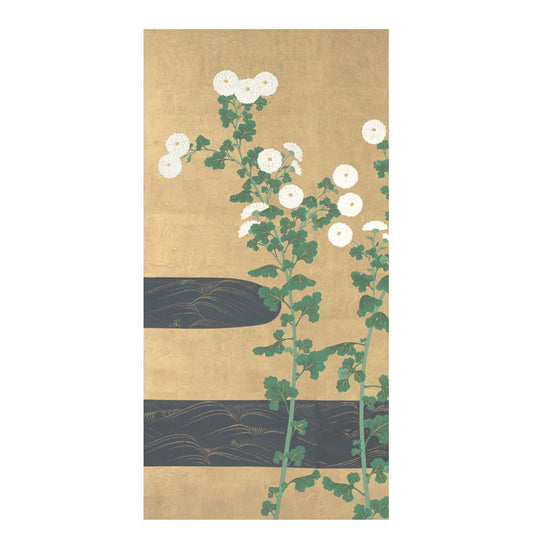 つながる4柄 尾形光琳 菊川水屏風 B