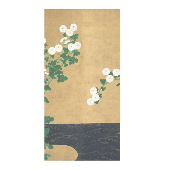 つながる4柄 尾形光琳 菊川水屏風 C