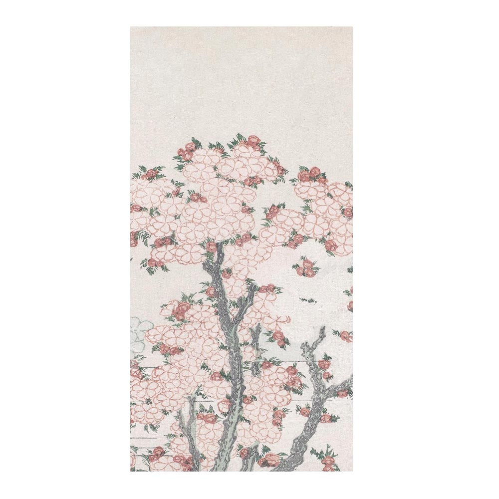 つながる4柄 葛飾北斎 桜花に富士図 A