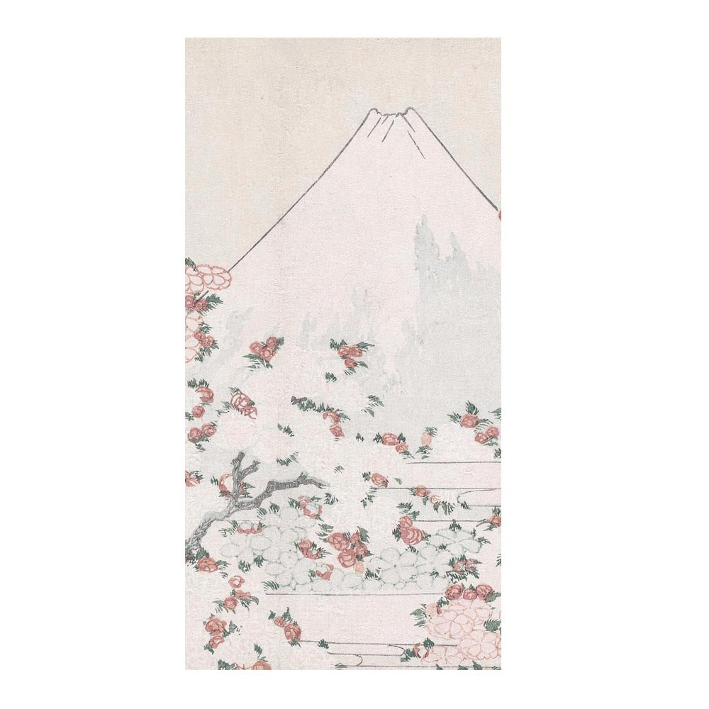 つながる4柄 葛飾北斎 桜花に富士図 B
