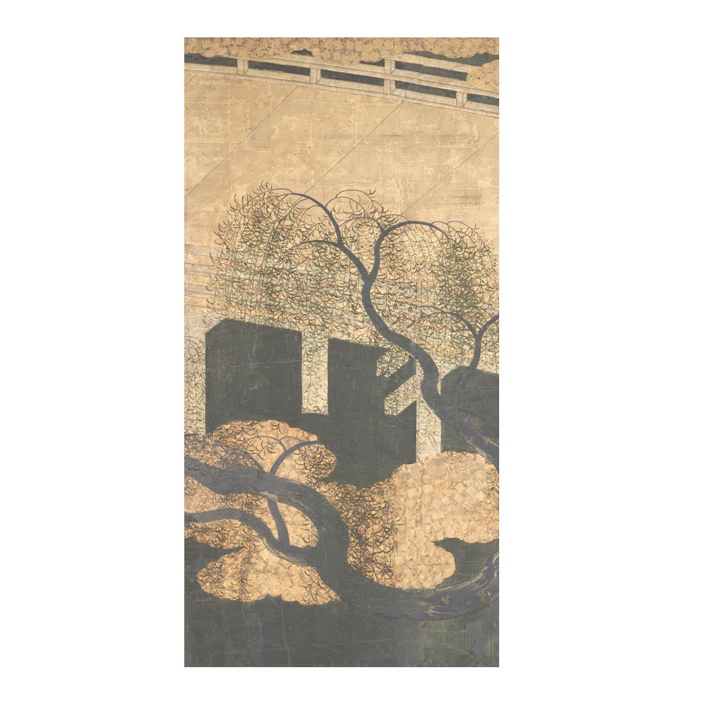 つながる4柄 長谷川等伯 柳橋水車図屏風 D