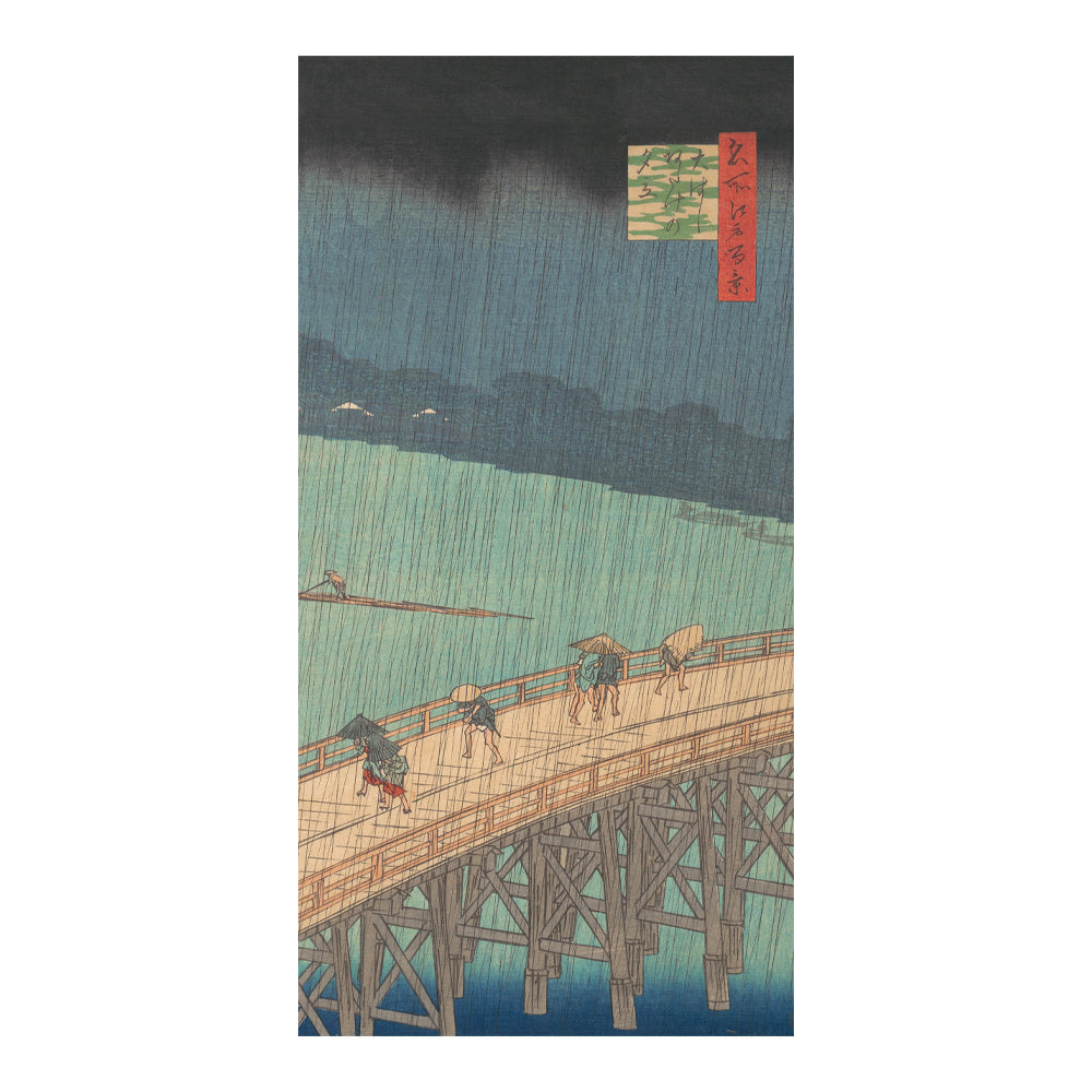 歌川広重 名所江戸百景 大はしあたけの夕立