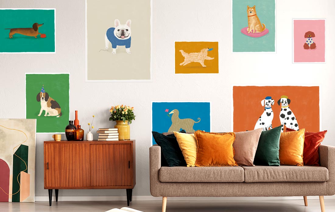 壁紙屋本舗オリジナルとなりのへやはどんなへや？ねこポスター