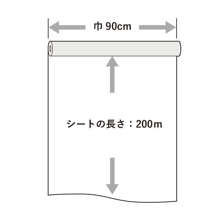 養生シート　90cm巾×200m