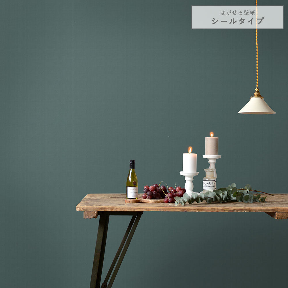 はがせる壁紙 シールタイプ クラシックトーン (49cm×2.5mサイズ) TKH-CT09 ポーラージェイド