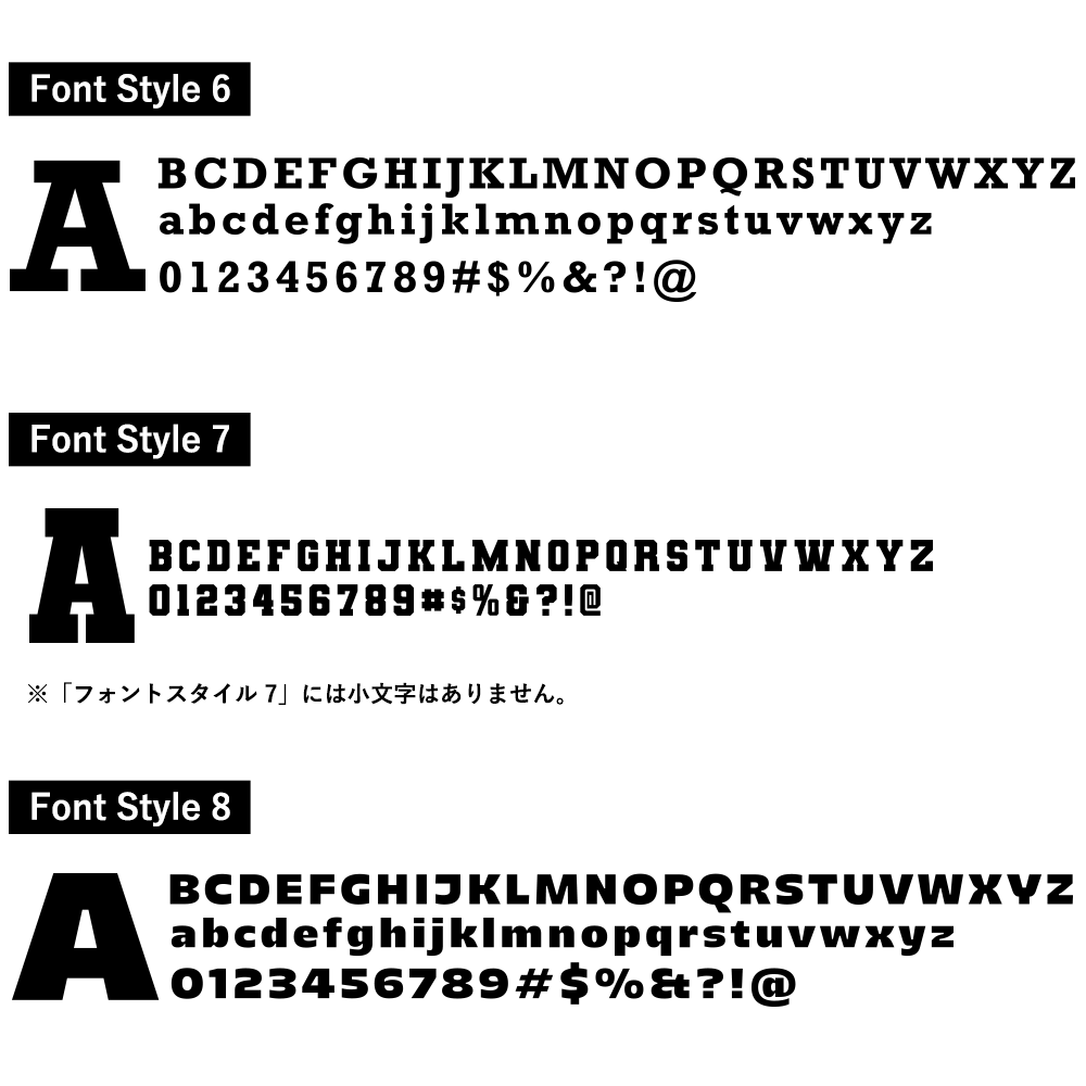 ウォールブロック Lサイズ / フォント13　x（小文字）