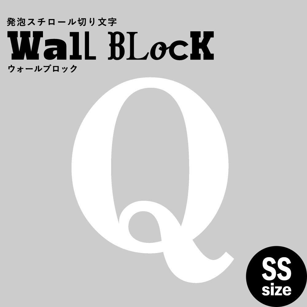 ウォールブロック SSサイズ / フォント12　Q（大文字）