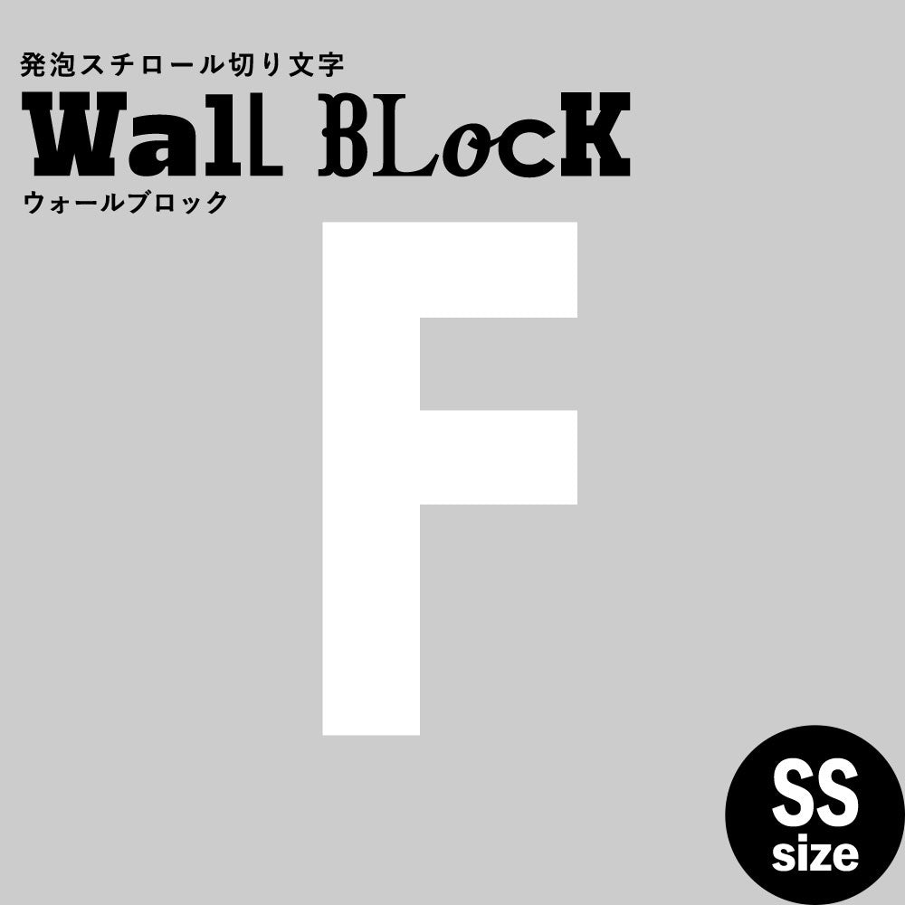 ウォールブロック SSサイズ / フォント13　F（大文字）