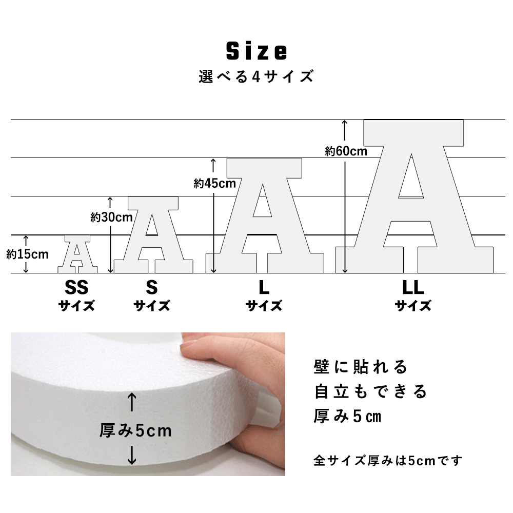 ウォールブロック Lサイズ / フォント8　z（小文字）