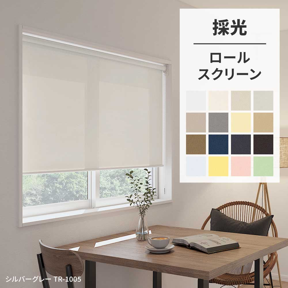 ロールスクリーン カーテンレール取り付け 採光