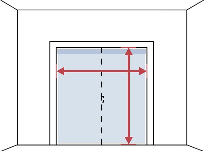 サイズの測り方 天井付け 掃き出し窓