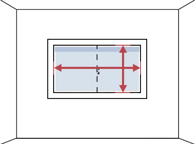 サイズの測り方 天井付け 腰窓