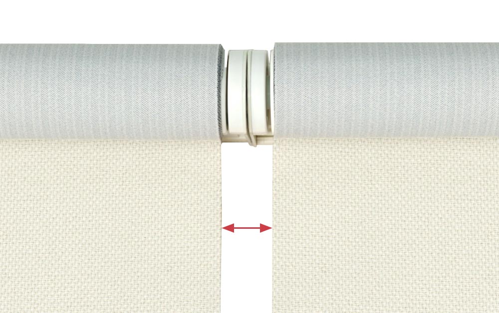 ロールスクリーン 並べて設置　光漏れ