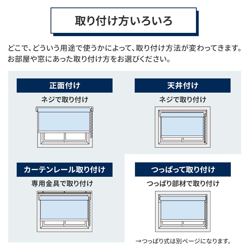 取り付け方いろいろ