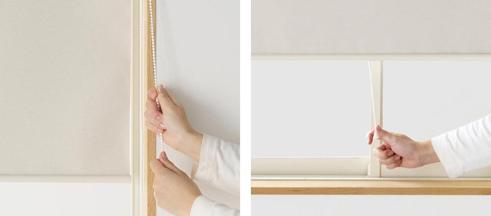 ロールスクリーンのメリット 操作が簡単