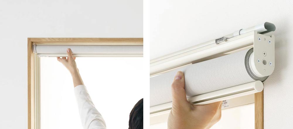 ロールスクリーンのメリット 取り付け方