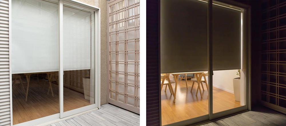 ロールスクリーン 透過度　遮光