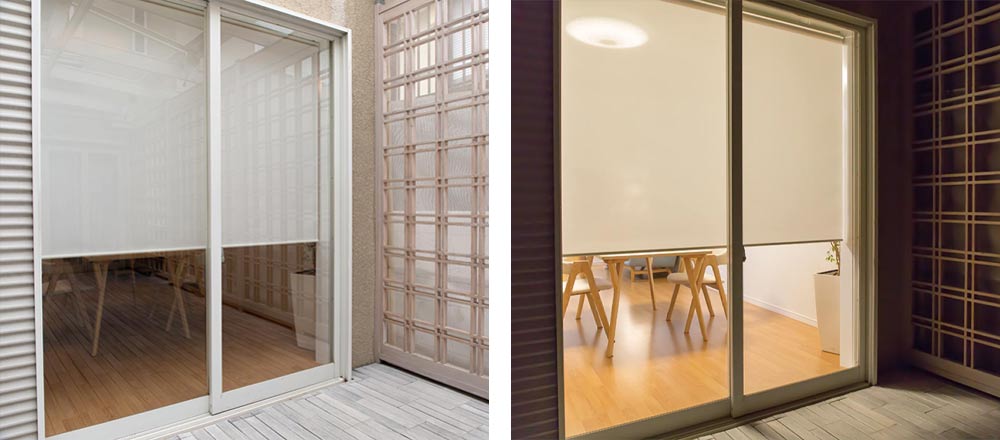 ロールスクリーン 透過度　採光