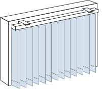 バーチカルブラインド 正面付け