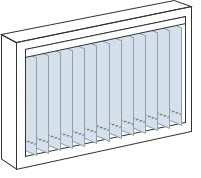 バーチカルブラインド 天井付け