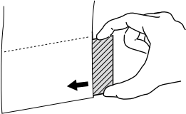 バーチカルブラインド 袋縫い式イラスト