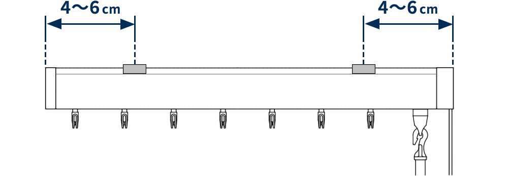 バーチカルブライン 取り付け方法 ブラケット取り付け位置