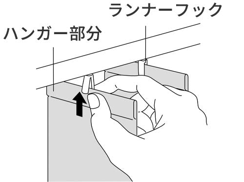 ルーバーの洗濯方法 ルーバーを取り外す