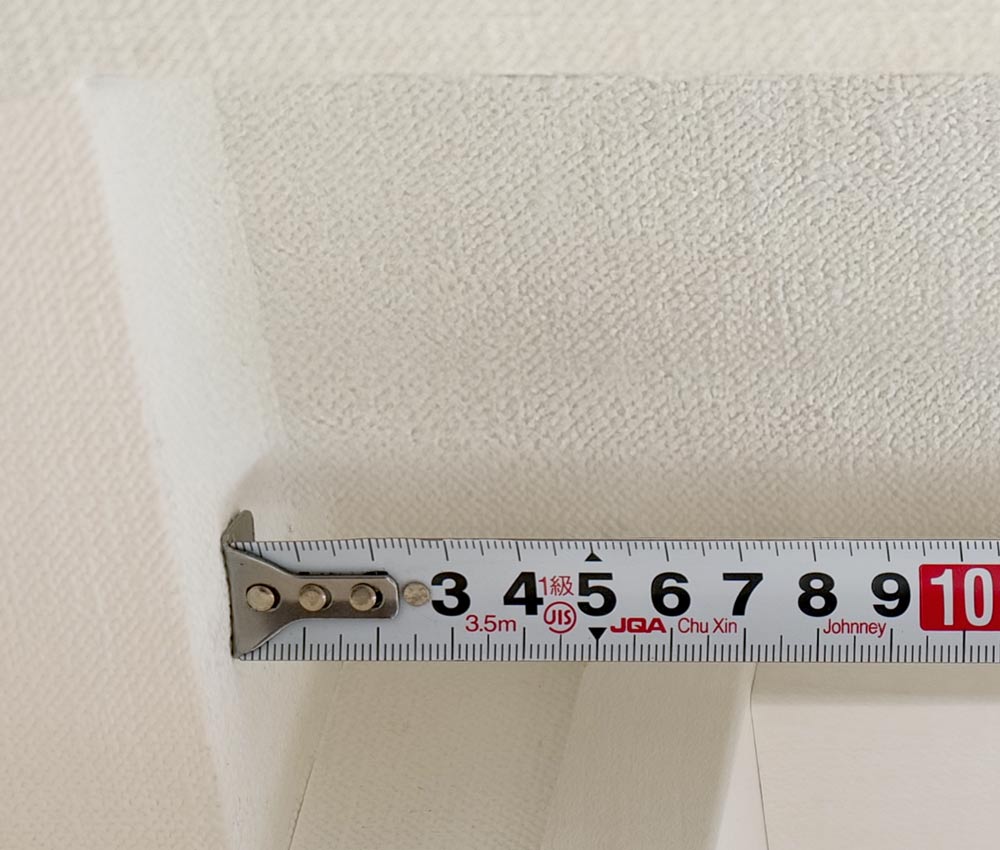 バーチカルブライン サイズの測り方 カーテンボックス内に取り付ける 幅