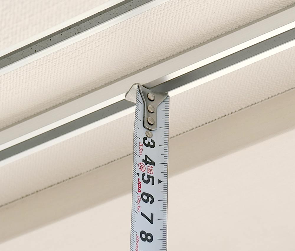 バーチカルブライン サイズの測り方 カーテンレールに取り付ける 高さ